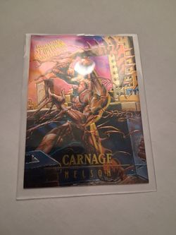 1995 Carnage, Spiderman Fleer Ultra Masterpieces, Limited Edition # 2 of 9 Nelson Signed