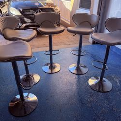 Adjustable Bar Stools - Set of 5