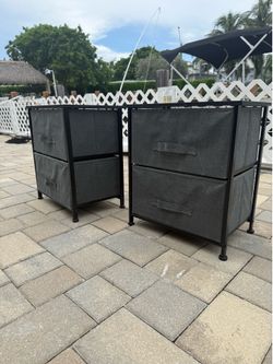 2 Dark gray nightstand