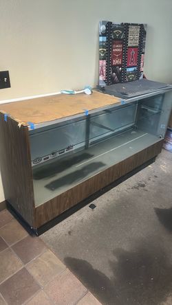 Glass display case