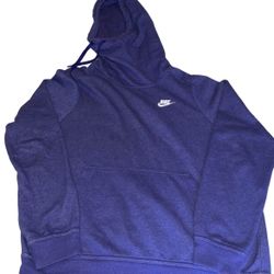 Nike Purple Funnel Neck Hoodie Size Small 