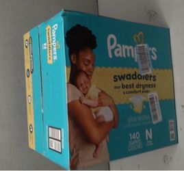 Pampers Swaddlers Newborn Diapers 140 Count