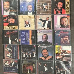 20 VARIOUS CD’S LUCIANO PAVAROTTI FROM THE GREATEST OPERA SINGER OF ALL TIME. 