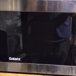 Microwave GALANZ Stainless Steel In Like New Condition 