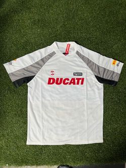 🔥 Supreme x Ducati Racing Jersey (White / Grey / Black) 🔥