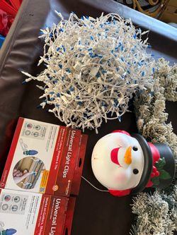 Christmas Decoration Bundle with Lights and Clips