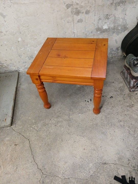 Wood End Table