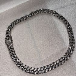 Diamond Cuban Link Chain For Men Or Women Used 