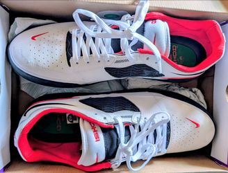 Nike Low-Top Sneakers White Red Black