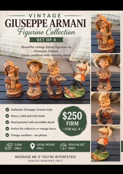 $250 – Vintage Collectible Figurines Set (4 Total)