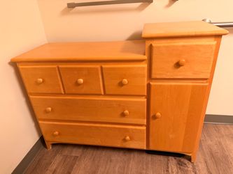 Solid Wood Dresser, Honey Maple