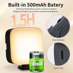 Selfie Light 3CCT USB-Rechargeable LED Phone Light