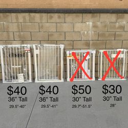 NEW Baby/Pet Gate, Auto Close Dog Gate for, Stairs & Doorway, Easy Walk Through Pet Gate **See Photo**