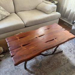 Live Edge Solid Wood Coffee Table