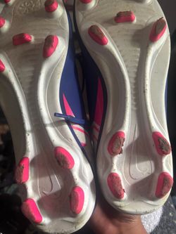 Nike Soccer Cleats Blue and Pink