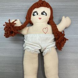VINTAGE HANDMADE 15” DOLL
