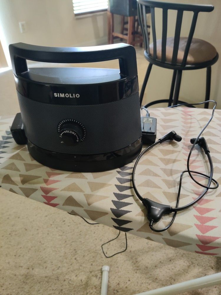 Simolio Wireless Portable TV Speaker With Headphones