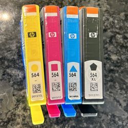 Printer Ink New hp 564 Yellow Magenta Cyan & Black XL