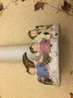 Angel holder with candle from LOURDES France