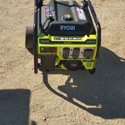 RYOBI
 4(contact info removed)- Watt Recoil Start Gasoline
Powered Portable Generator
with CO Shutdown Sensor
