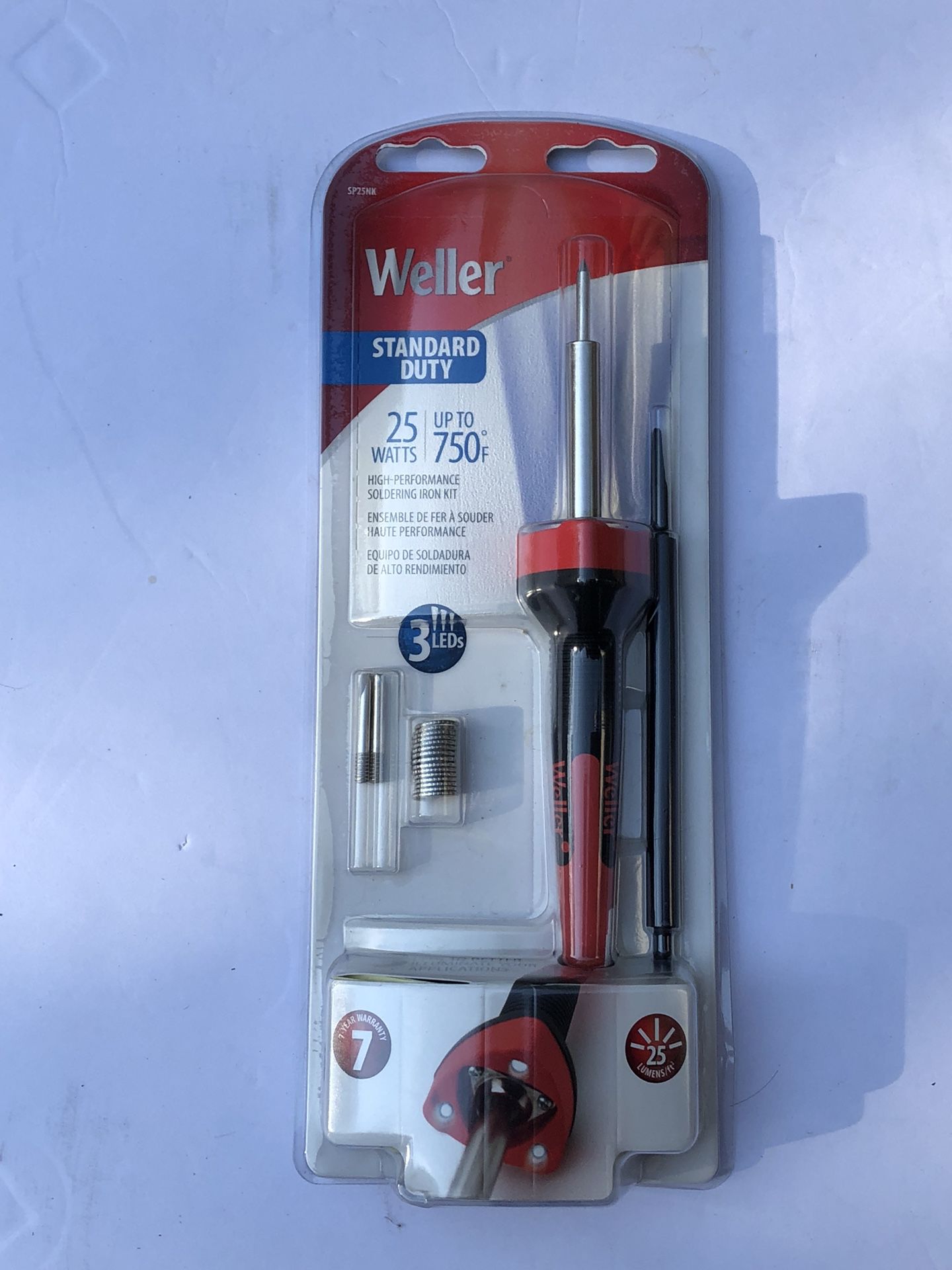 Weller - SP25NK Soldering Iron KIT W/LED Light 25 Watt 230 Volt Kit