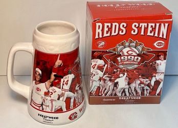 Vintage Cincinnati Reds 1990 World Series Championship Stein Mug