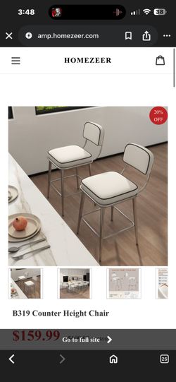 Brand new stylish 26” barstools with chrome legs