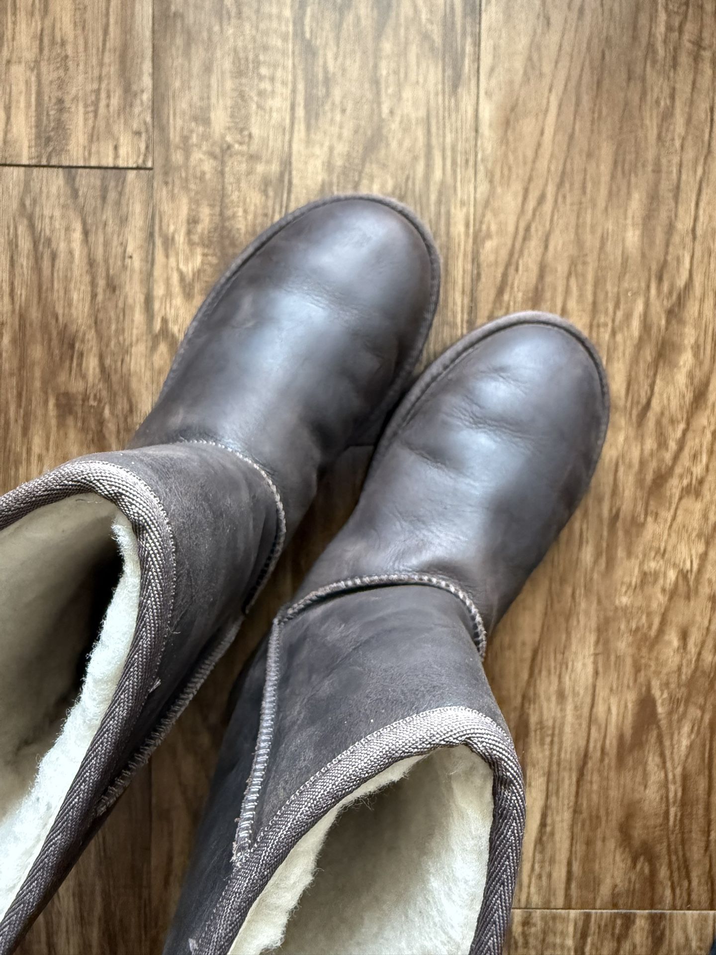 UGG Chocolate Leather Boots 
