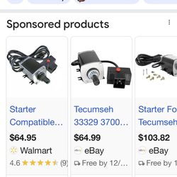 Snowblower Electric Starters Many Avail 