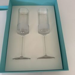 Tiffany and Co. Champagne Glasses-NEW