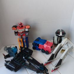 Vintage 90s Bandai / Transformer Power Ranger Toy Lot (Read) 