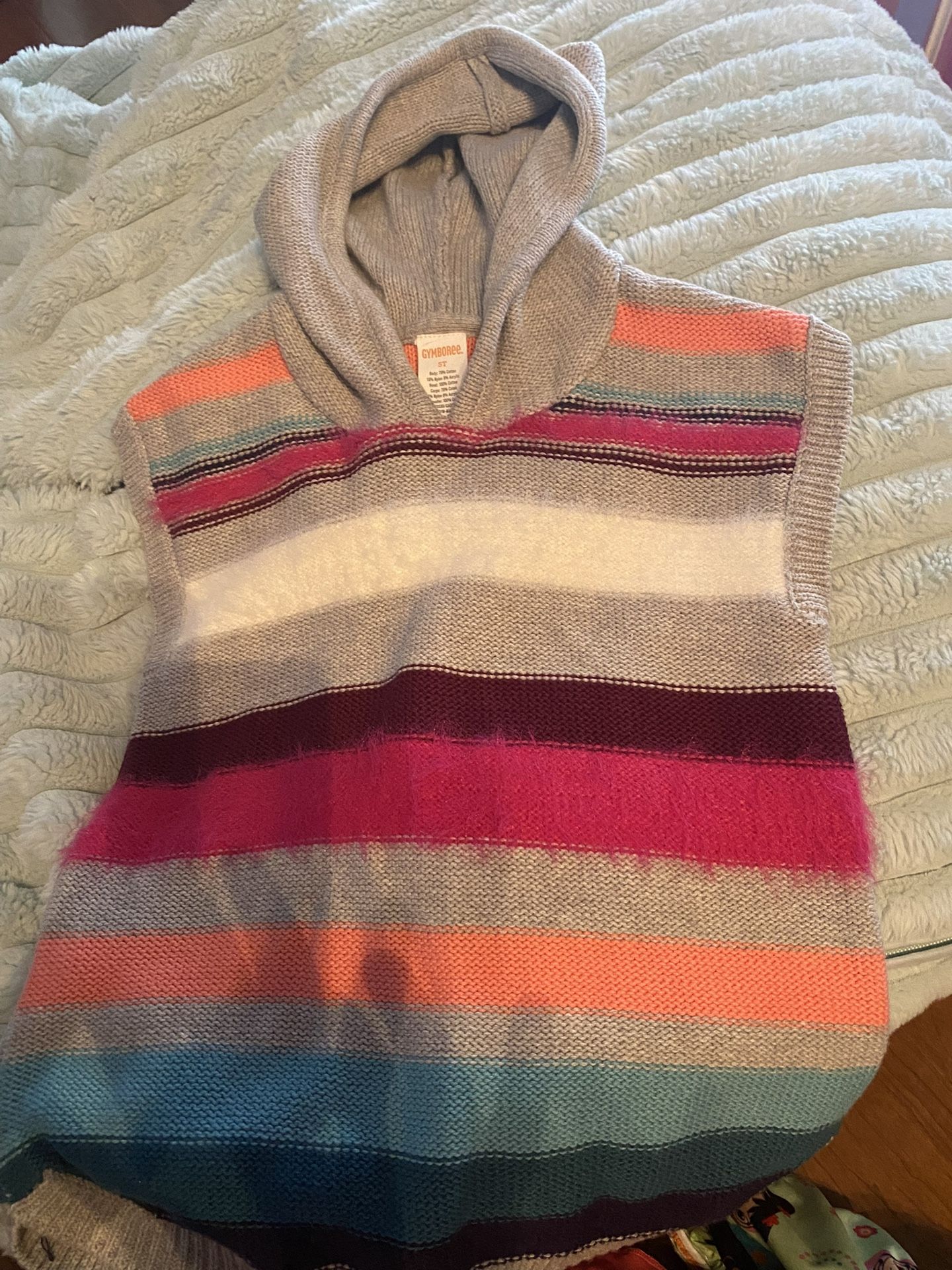 Size 5t Gymboree Sweater Vest With Hood Delivery Obo