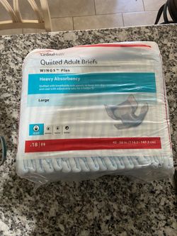 Quilted Adult Briefs  (L) 