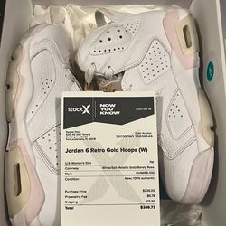 Jordan 6 Retro Gold Hoops