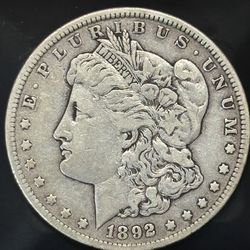 1892-CC Carson City Morgan Silver Dollar Better Date
