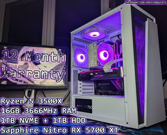 PC: RX 5700 XT, Ryzen 3500X, 16GB RAM, 1TB Gen 4 NVME, 1TB HDD Sale in CO - OfferUp