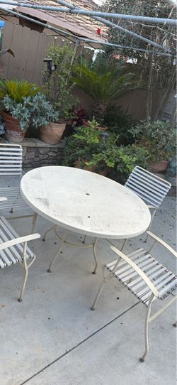 Outdoors table set