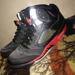 Jordan 5s Satin Black 11.5