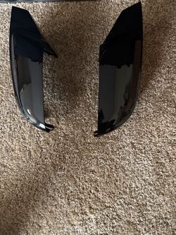 Gloss Black Side Mirror Covers Pair