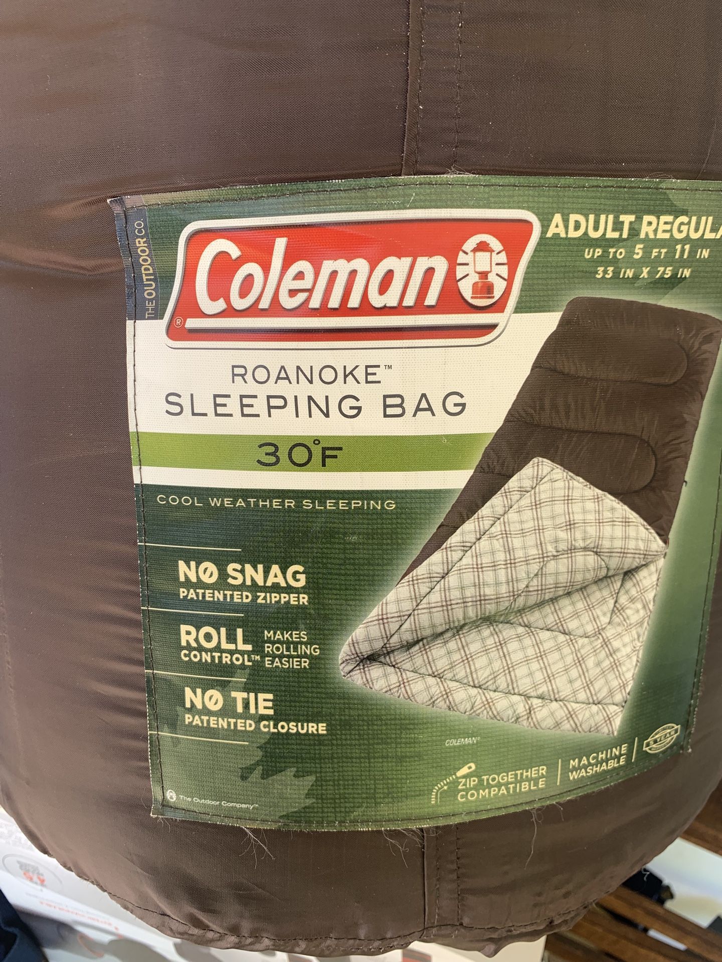 COLEMAN ADULT SLEEPING BAG AND UTILITY BLANKET