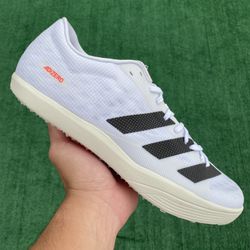 ADIDAS ADIZERO LONG JUMP “WHITE / BLACK” TRACK & FIELD SPIKES (Size 11.5, Men’s)