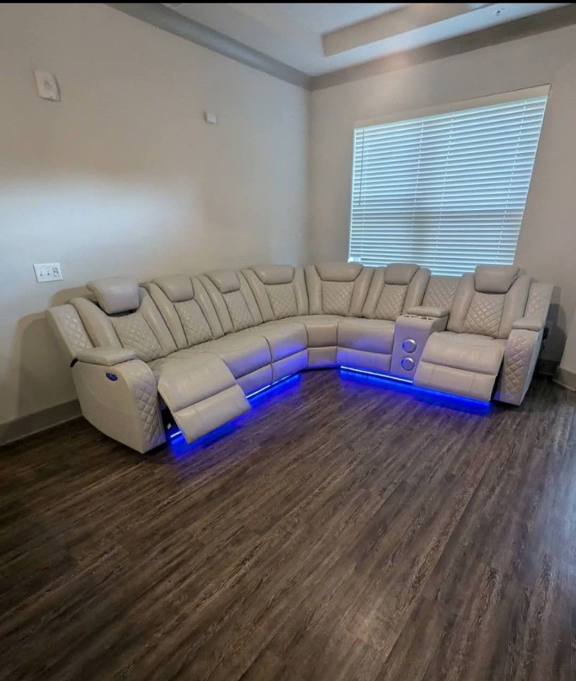 Ardent Power Recliner w Bluetooth Speakers & LED Lights