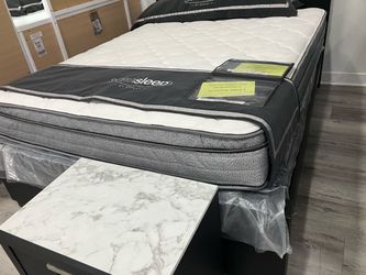 New mattress, boxprings and metal frame. All sizes avilable. Hablamos Español.