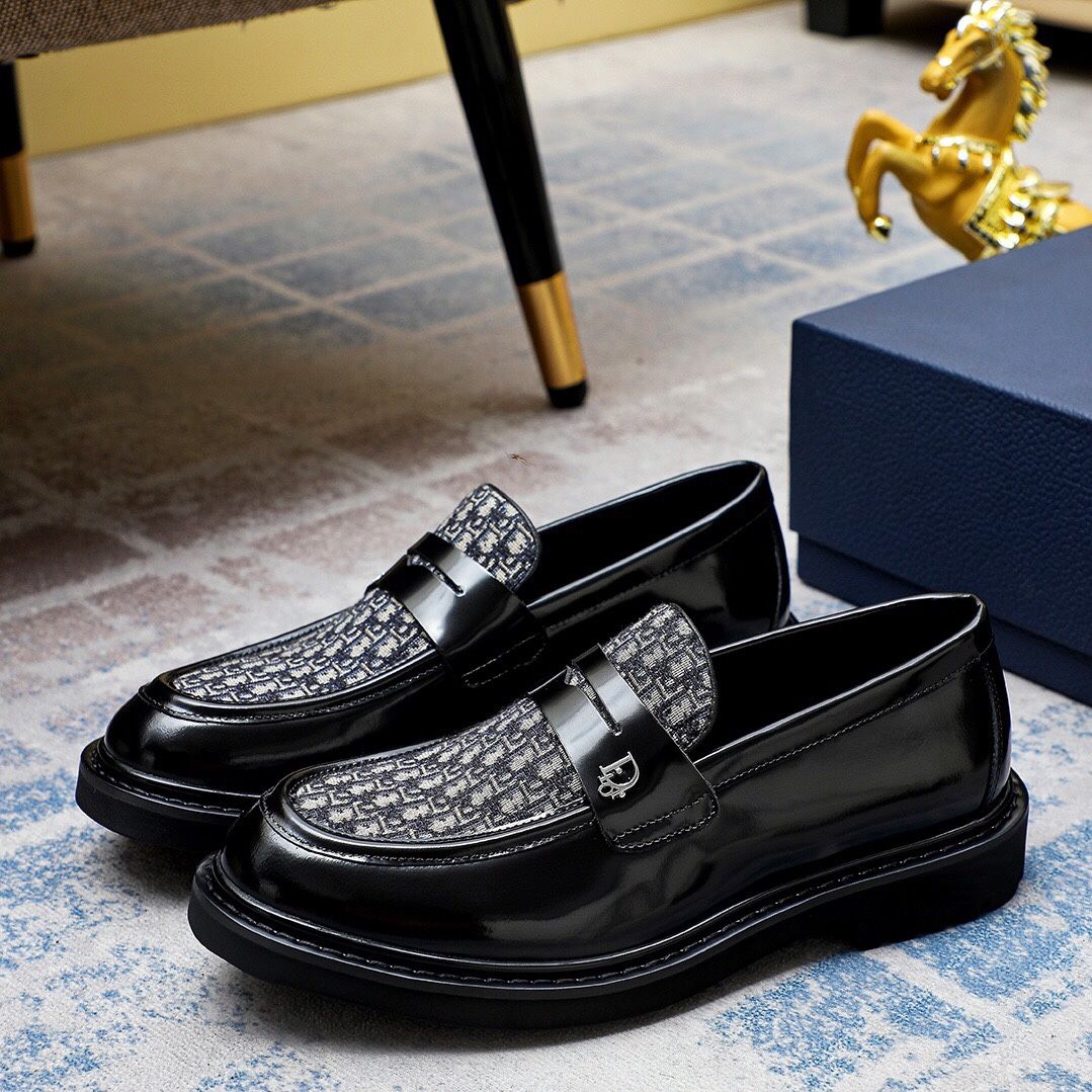 Dior CD Men’s Leather Shoes With Box New