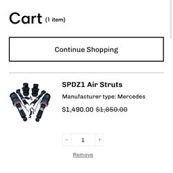 Mercedes C300 Air Suspension Kit