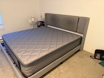 King size mattress and bed frame
