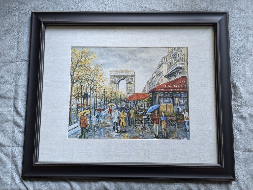 2 Photo Frames With Parisian Art