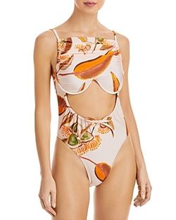 Andrea Iyamah Women's Tiaca One Piece Swimsuit - Eucalyptusp