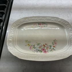 Homer Laughlin Hudson China oval serving platter