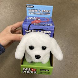 NWT Remote Control Puppy With Leash